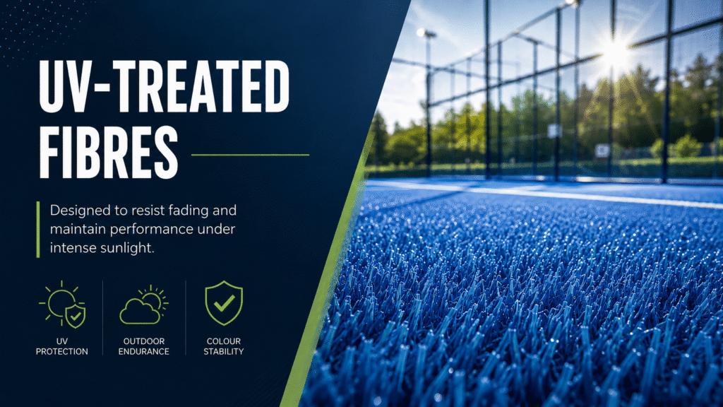 UV treated fibres Olympia Court Turf